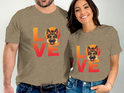 Love German Shepherd Printed Apparel product type