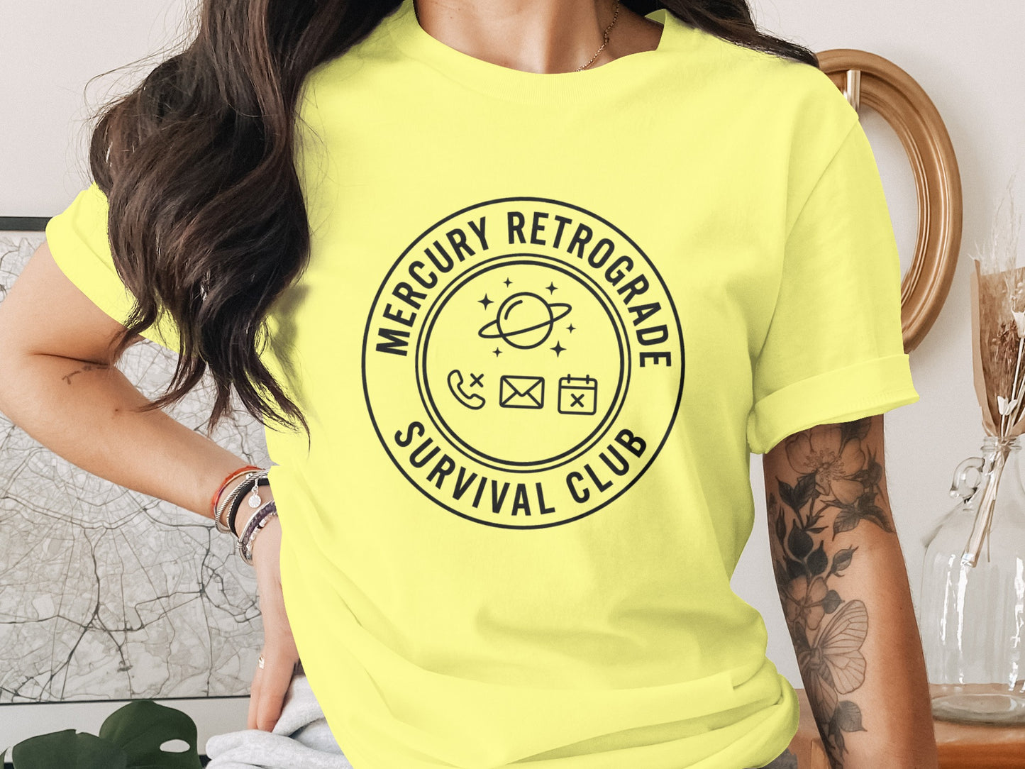 Mercury Retrograde Survival Club Shirt for Astrology Fans
