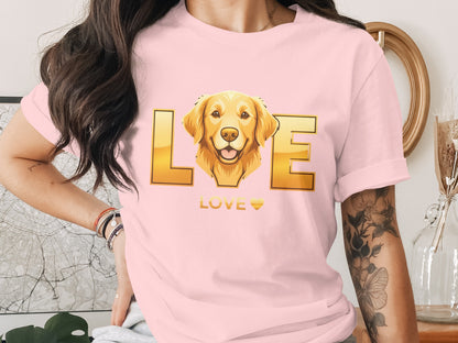 Golden Retriever Love Graphic T-Shirt product type