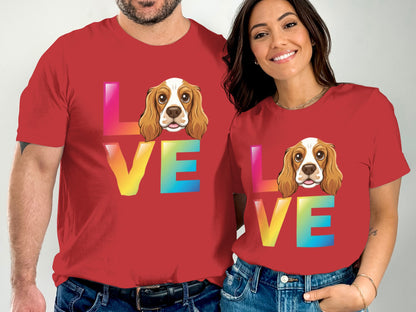 Love Graphic Dog Lover Matching Couple T-shirt product