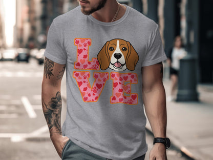 Love Beagle Graphic Printed T-shirt Product