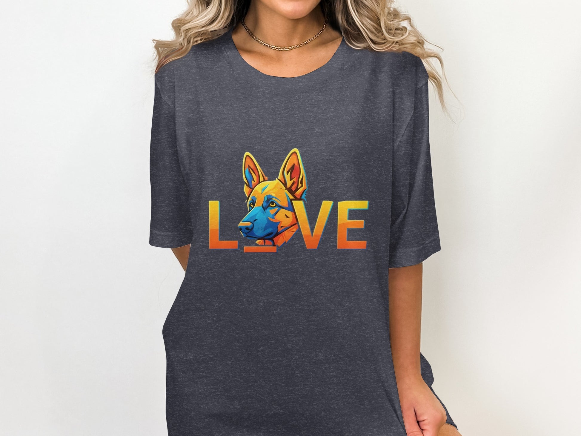 Colorful Dog Love Graphic Tee product