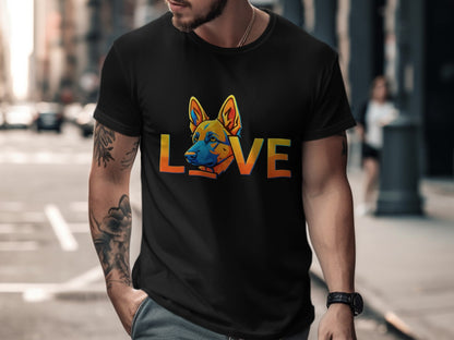 Love German Shepherd Colorful Graphic T-Shirt product