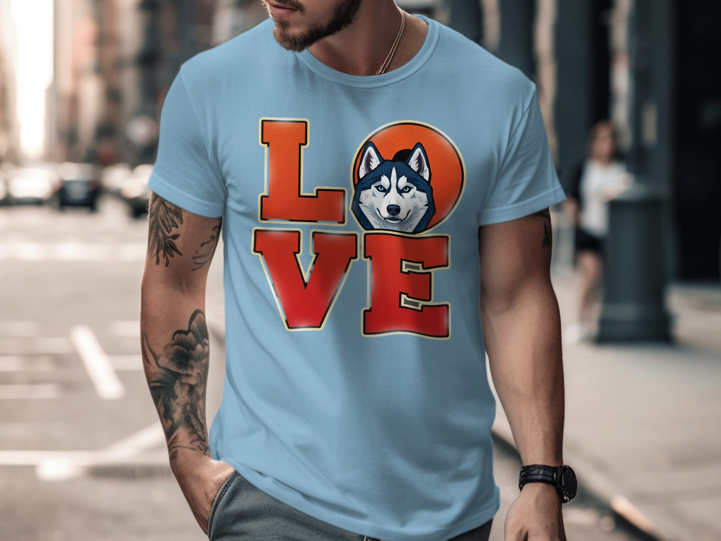 Husky Love Graphic Tee for Dog Lovers T-shirt product