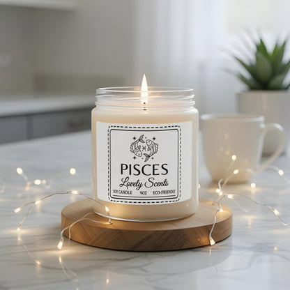 Lovely Scents Astrology Theme Eco-Friendly Candle