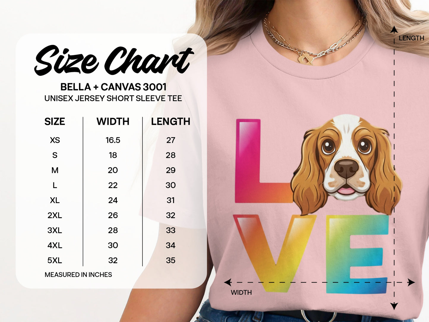 Cute Dog Love Unisex Jersey Short Sleeve Tee product type