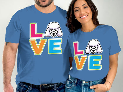 Love Poodle Graphic Shirt Unisex Apparel Product Type