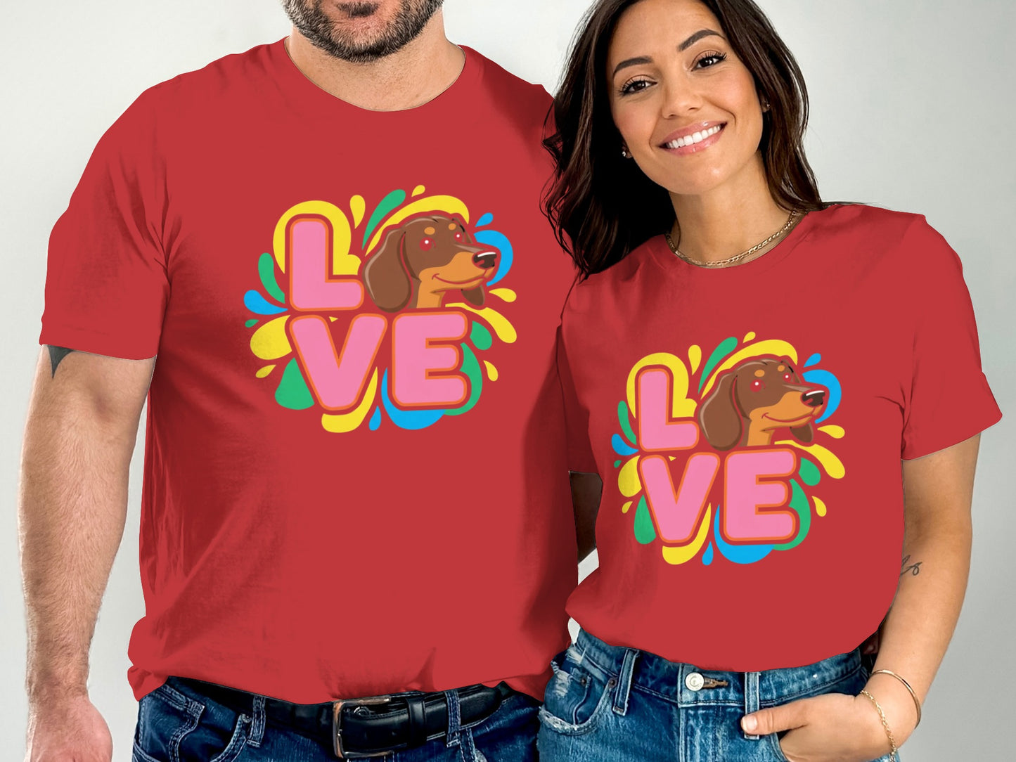 Colorful Love Inspired Graphic Fun T-shirt product