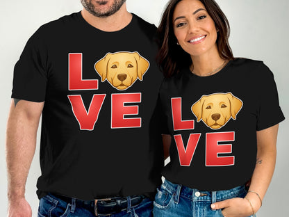 Cute Matching Couples Love Dog Graphic T-Shirts product