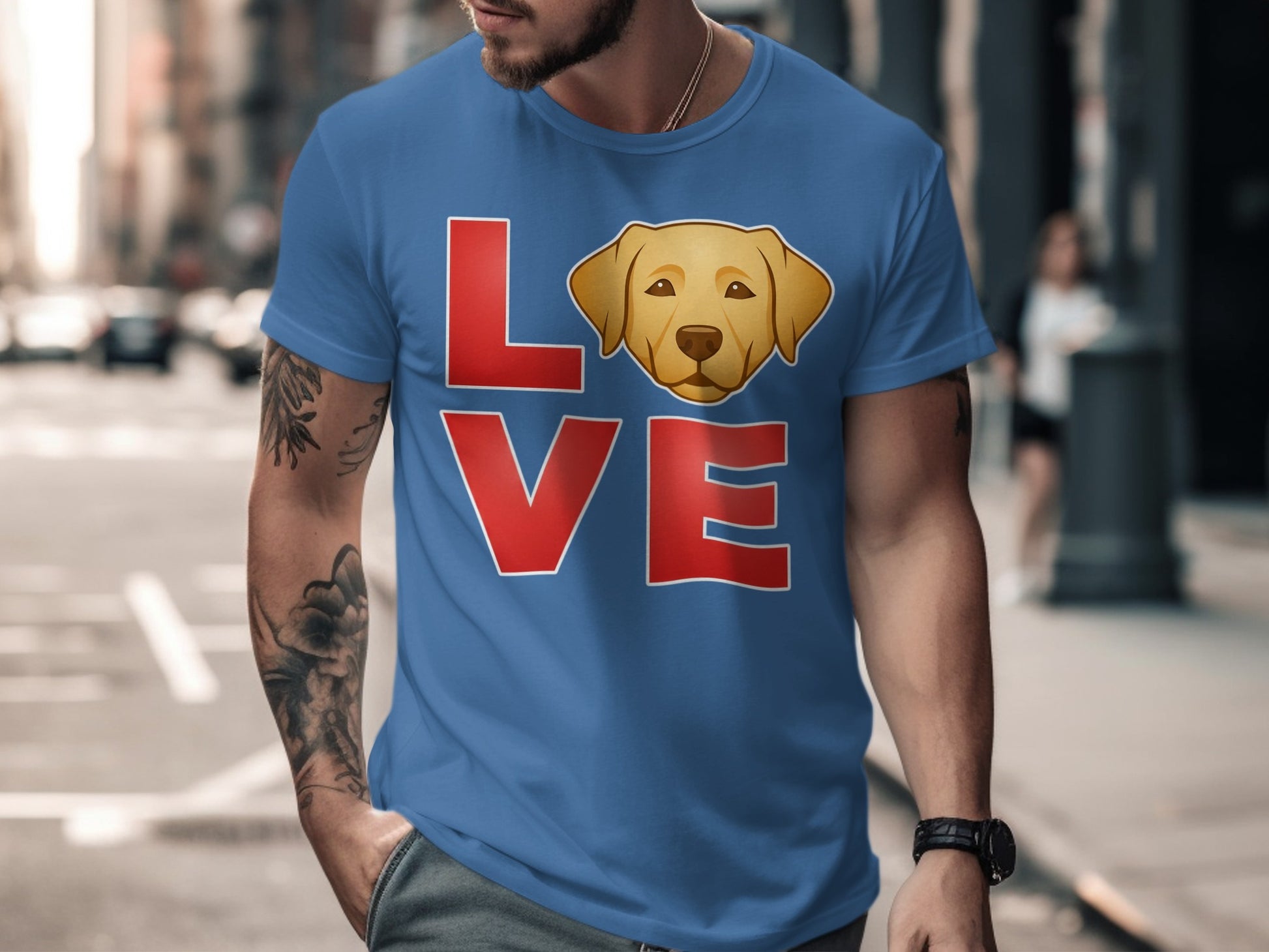 Love Dog Face Graphic Print Short Sleeve Shirt product
