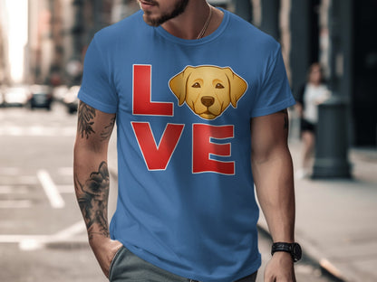 Love Dog Face Graphic Print Short Sleeve Shirt product