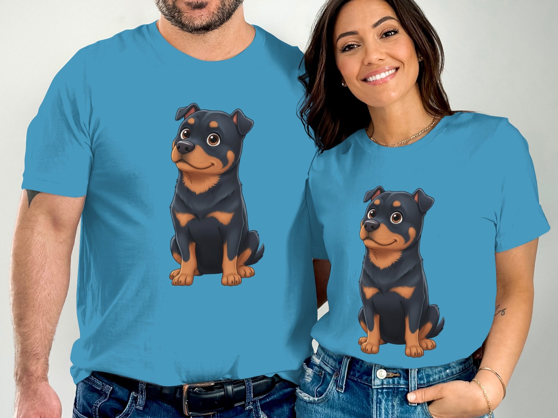 Cute Cartoon Dog Print T-shirt for Pet Lovers