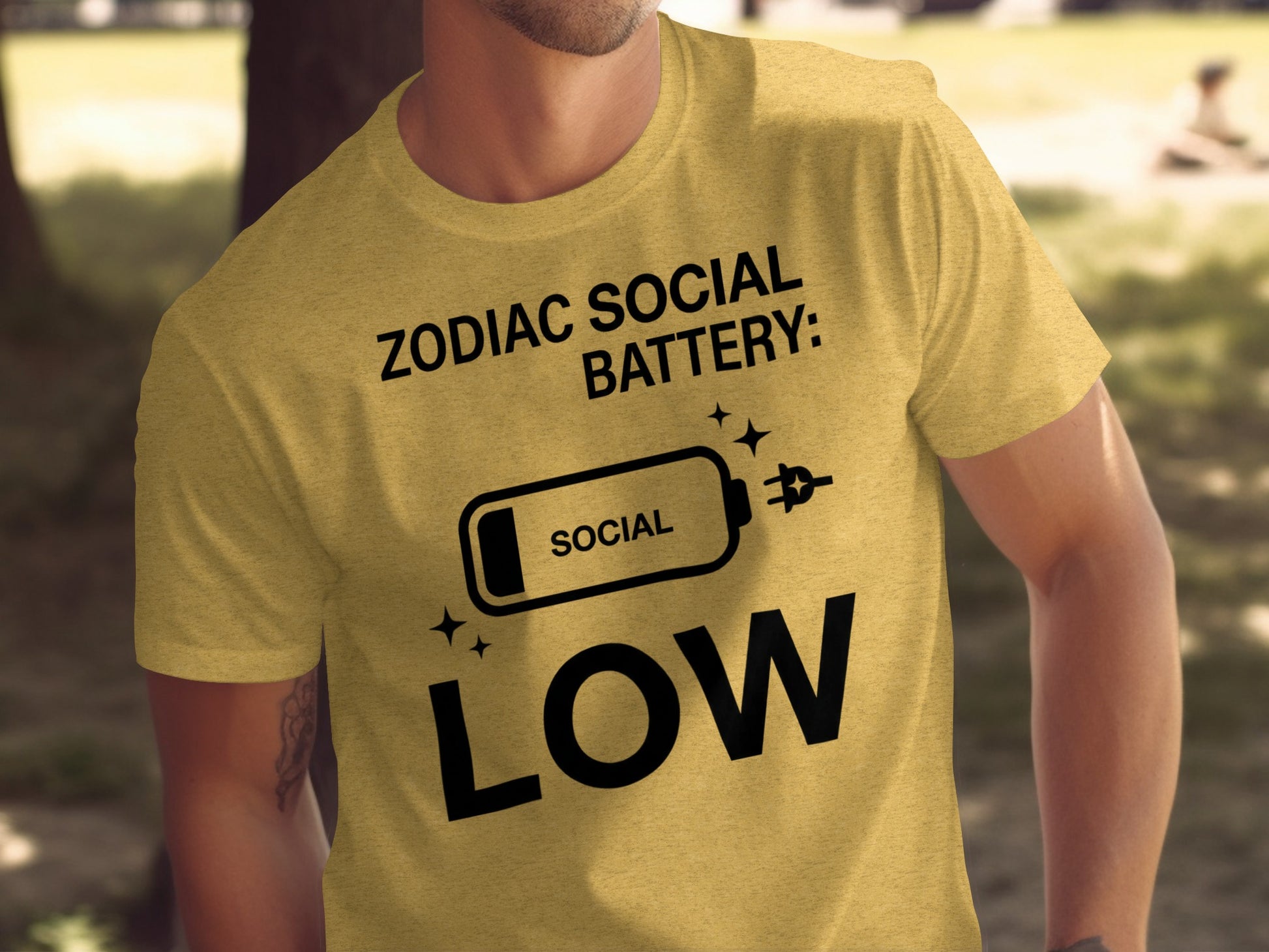 Low Social Battery Zodiac Graphic T-Shirt