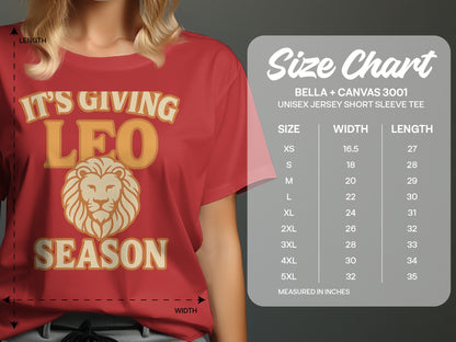 It's Giving Leo Season Unisex Jersey Short Sleeve product type