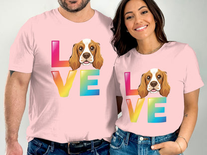 Colorful Love Dog Graphic Print Fashion product