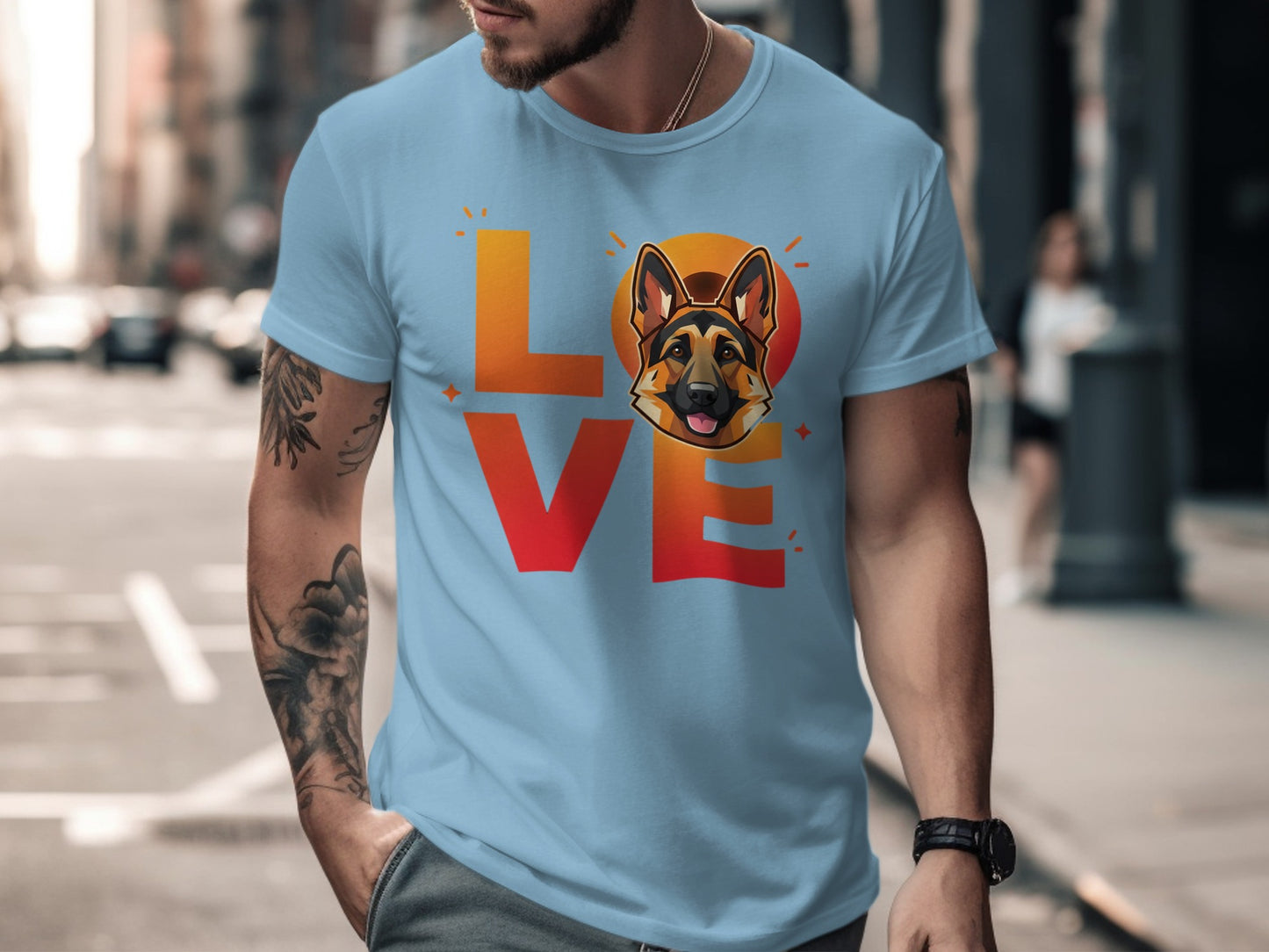 Love German Shepherd Graphic Design Shirt product type