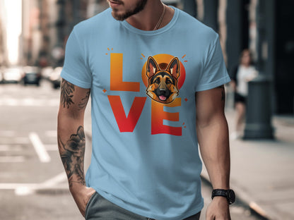 Love German Shepherd Graphic Design Shirt product type