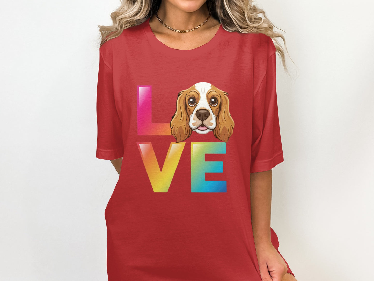 Dog Breed Cavalier Love Graphic Great for All T-Shirts