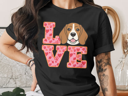 Beagle Dog Love Graphic Short Sleeve Top product
