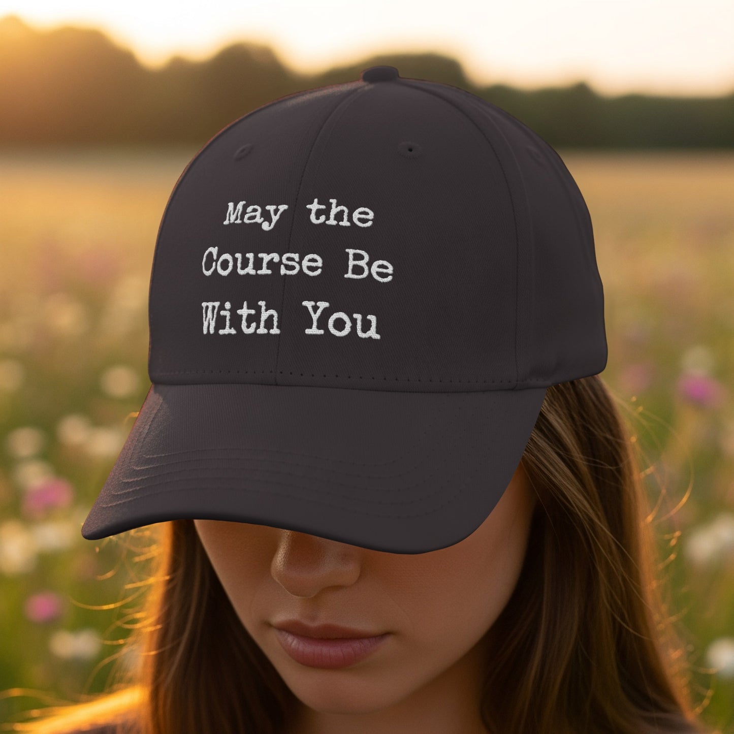 May the Course Be With You inspirational hat
