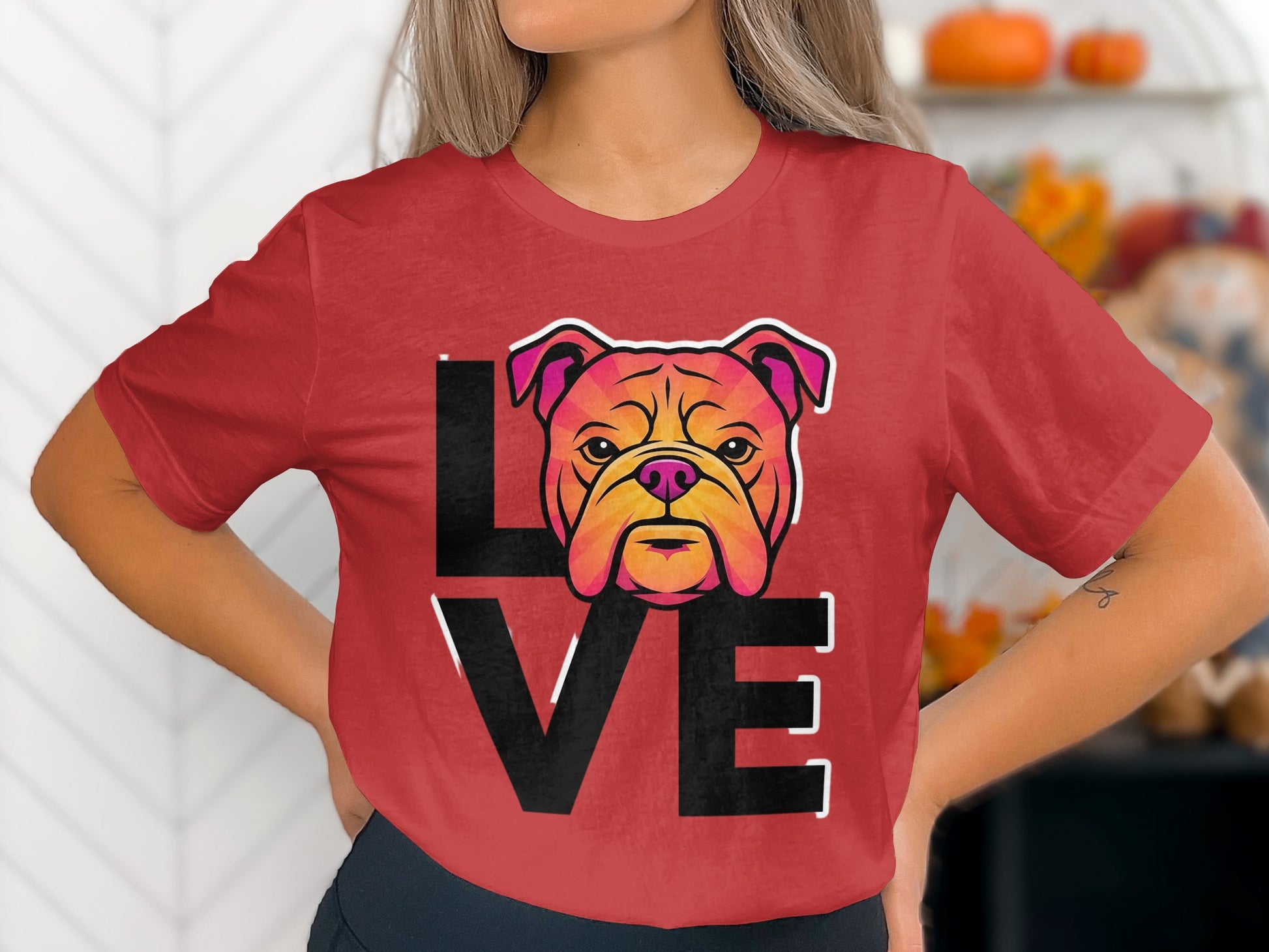 Bulldog Love Graphic Tee Shirt product type