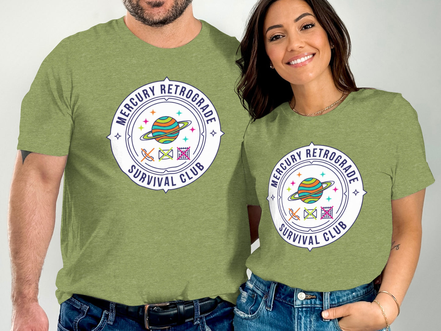 Mercury Retrograde Survival Club Graphic T-Shirt