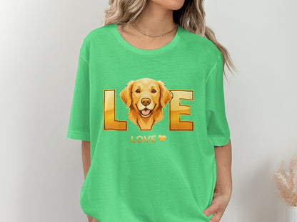 Golden Retriever Love Graphic Tee Shirt product type