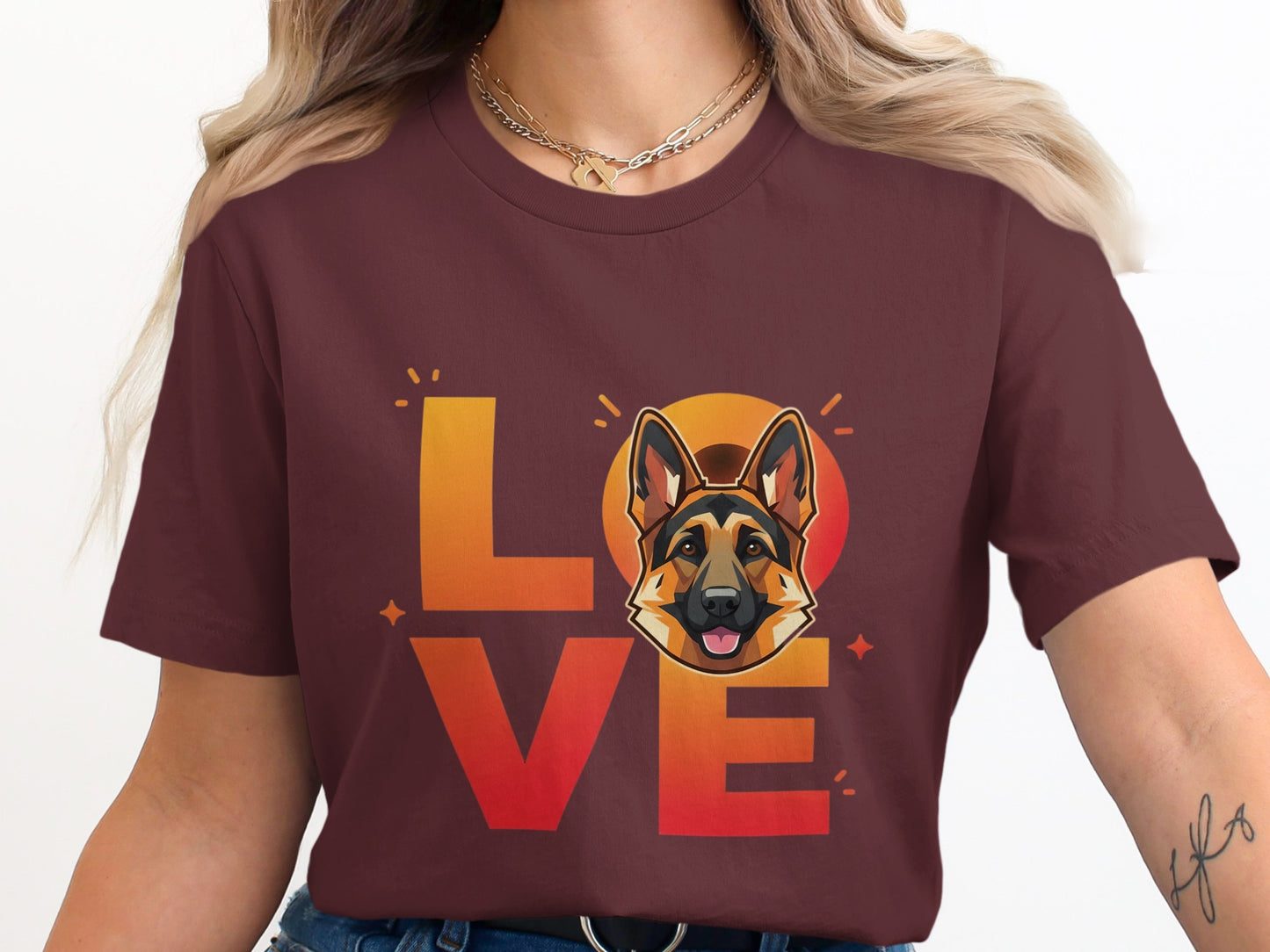 Dog Love Graphic Tee Women Casual T-shirts product